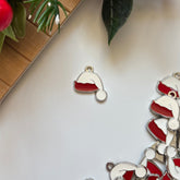 Christmas Hat Enamel Craft Charm